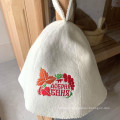 Crença 100% de lã Felt Banya Steam Sauna Hat